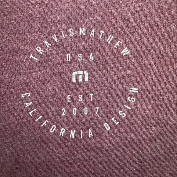 Travis Mathew Purple Short Sleeve Tee - Picture 3 of 4